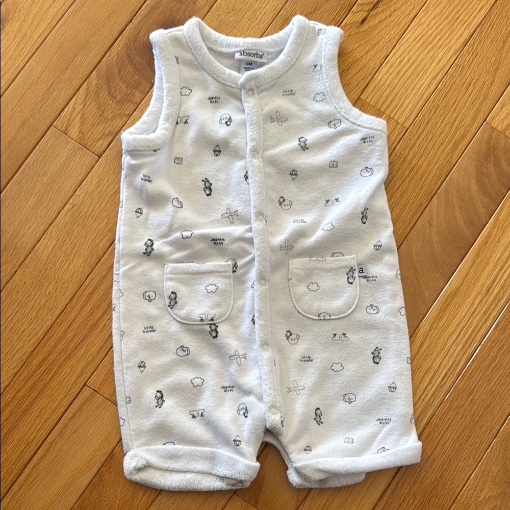 Little Traveler Terry Cloth Baby Romper